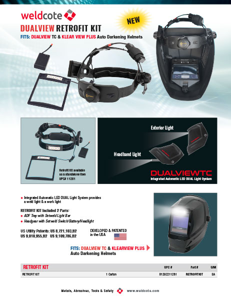 Weldcote  	DUALVIEW RETROFIT KIT
