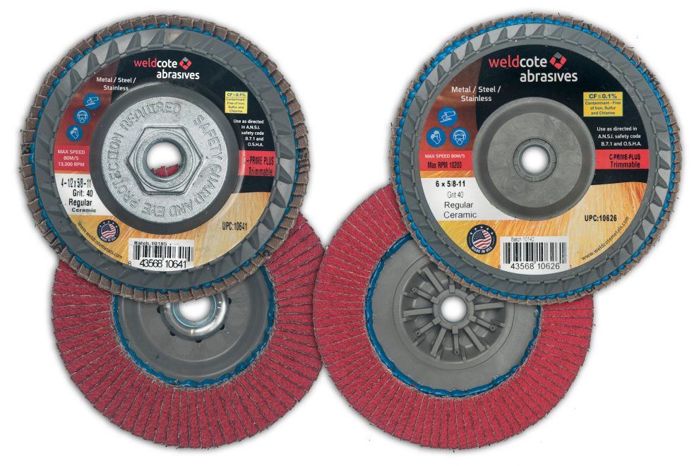 U.S.-Made Premium Trimmable Flap Discs Available from Weldcote